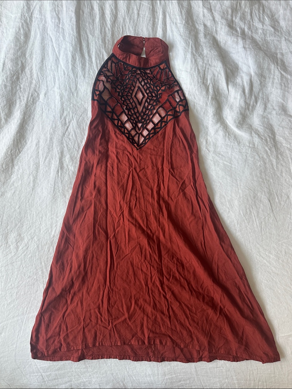 Free people high-neck, backless dress